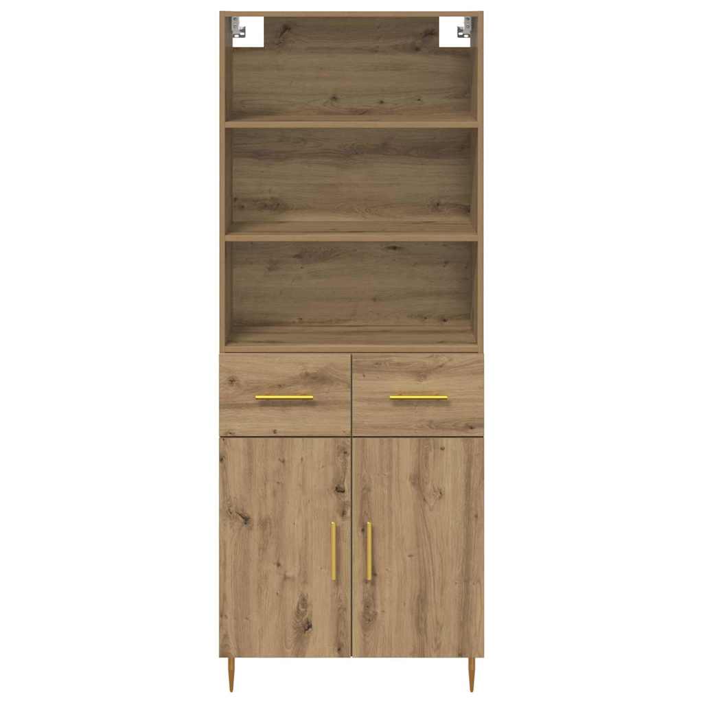 Credenza con cassetto Rovere artigianale 69,5 x 34 x 180 cm