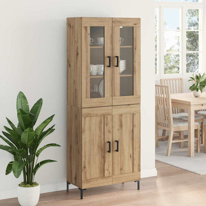 Credenza 2 pcs Rovere artigianale 69,5 x 34 x 180 cm