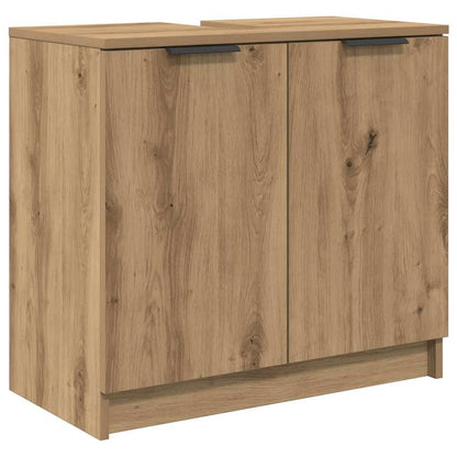Set di Armadi da Bagno 3 pz Rovere artigianale | homemem39