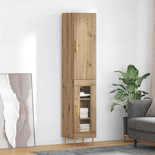 Credenza Rovere artigianale 34,5 x 34 x 180 cm