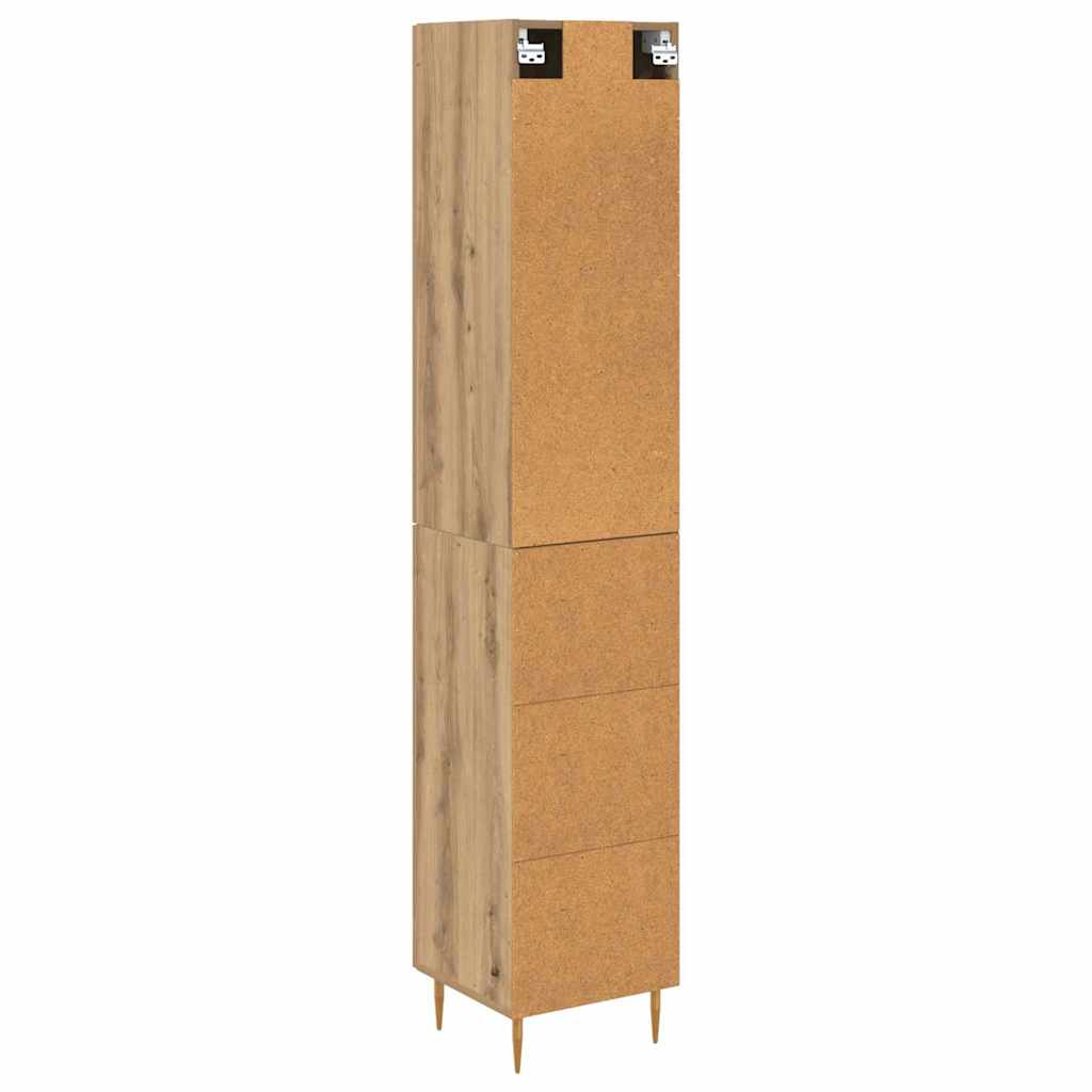 Credenza Rovere artigianale 34,5 x 34 x 180 cm
