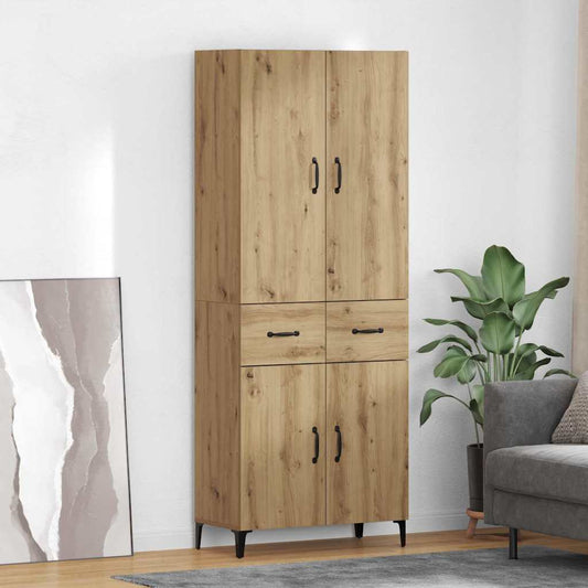 Credenza con cassetto Rovere artigianale 69,5 x 34 x 180 cm