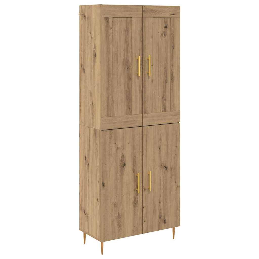 Credenza Rovere artigianale 69,5 x 34 x 180 cm Legno multistrato