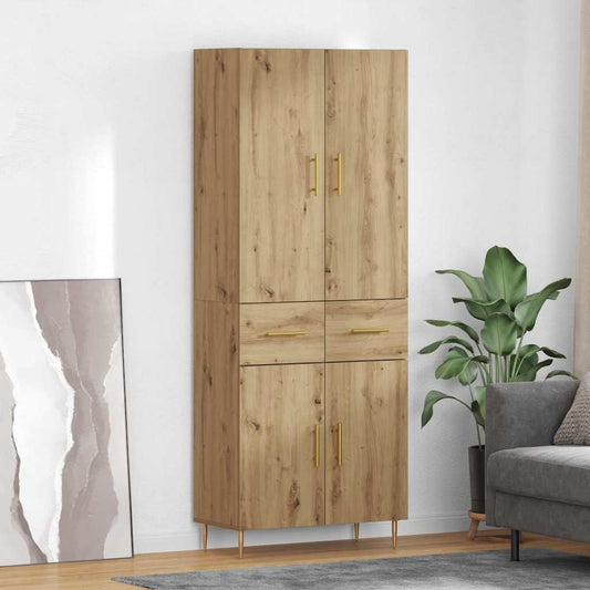 Credenza con cassetto Rovere artigianale 69,5 x 34 x 180 cm