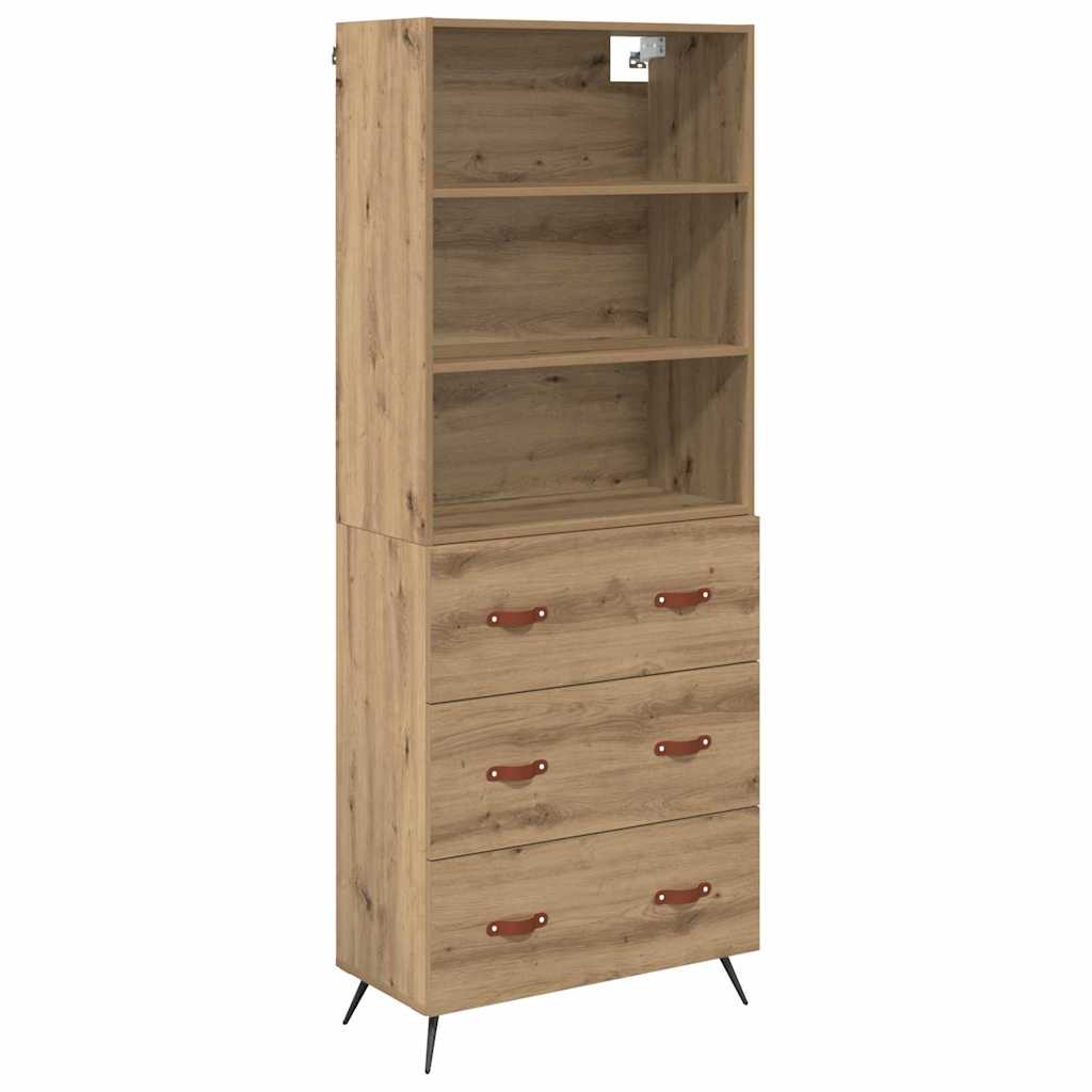 Credenza con cassetto Rovere artigianale 69,5 x 34 x 180 cm