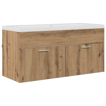 Mobile da Bagno con porta Rovere artigianale 100 x 38,5 x 46 cm