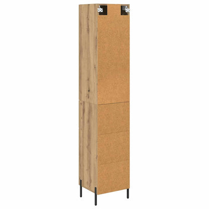 Credenza con cassetto Rovere artigianale 34,5 x 34 x 180 cm
