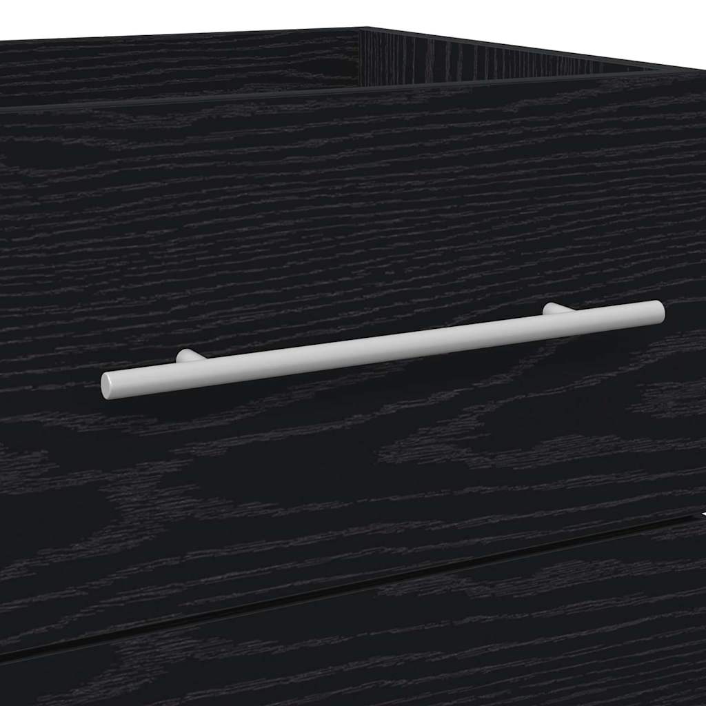 Armadio per Lavabo da Bagno con cassetto Nero 42 x 39 x 52 cm | homemem39