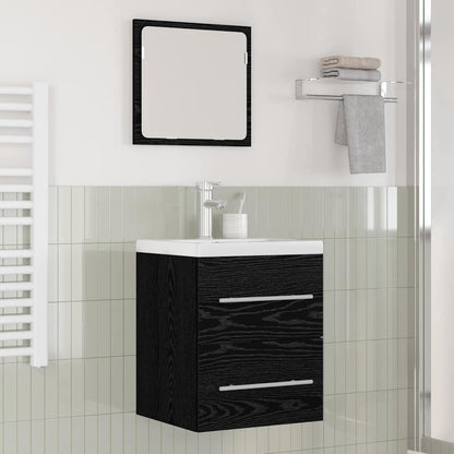 Armadio per Lavabo da Bagno con cassetto Nero 42 x 39 x 52 cm | homemem39