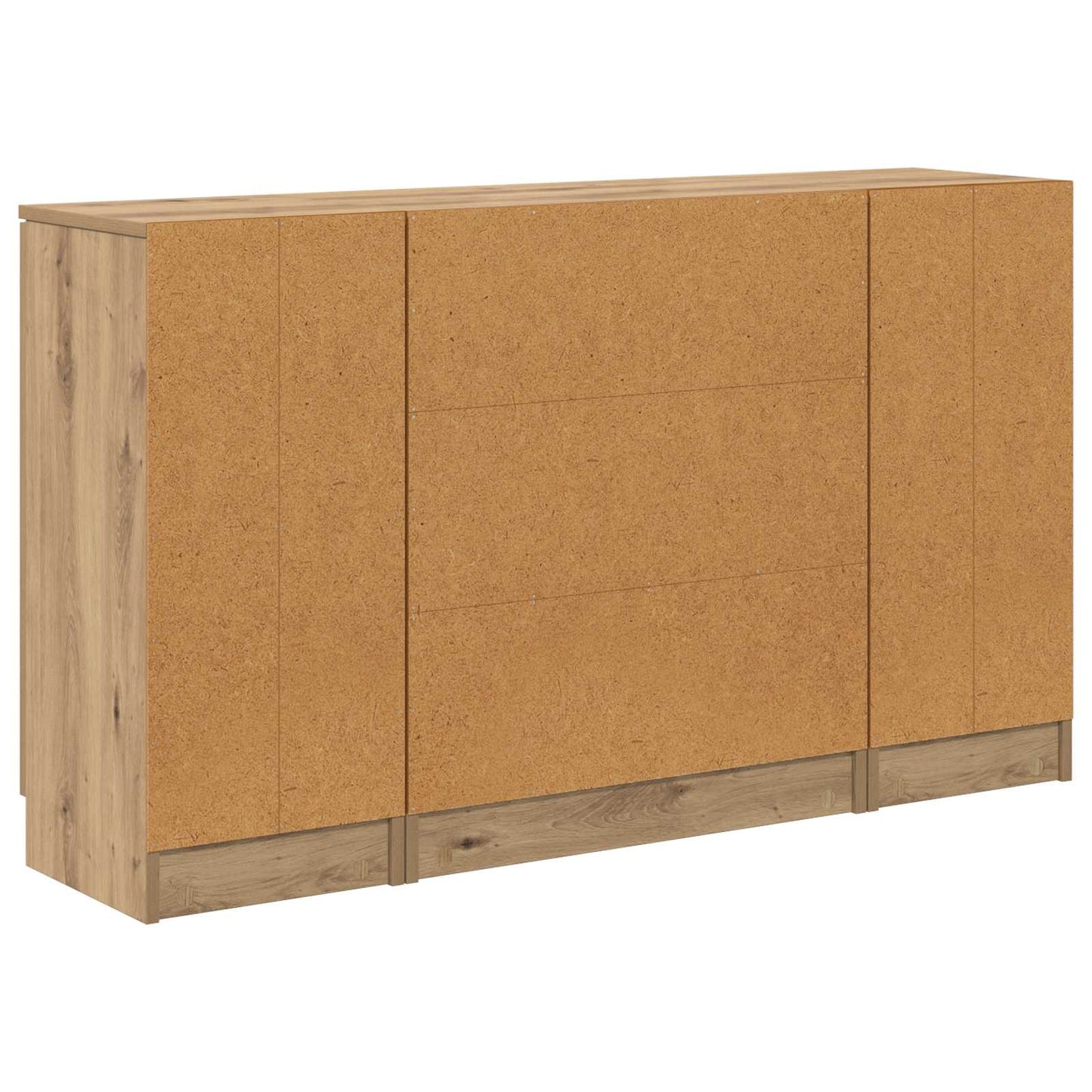 Credenza 3 pcs Rovere artigianale Legno multistrato