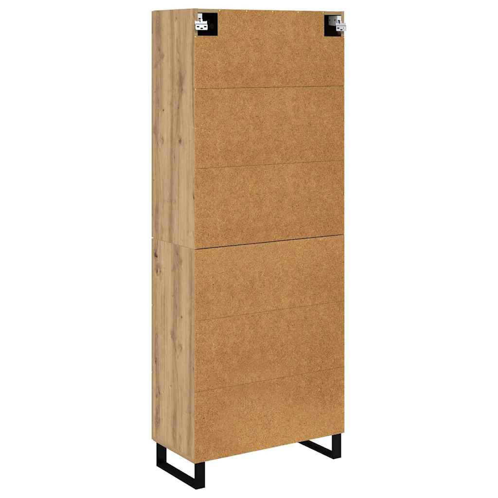 Credenza con cassetto Rovere artigianale 69,5 x 34 x 180 cm