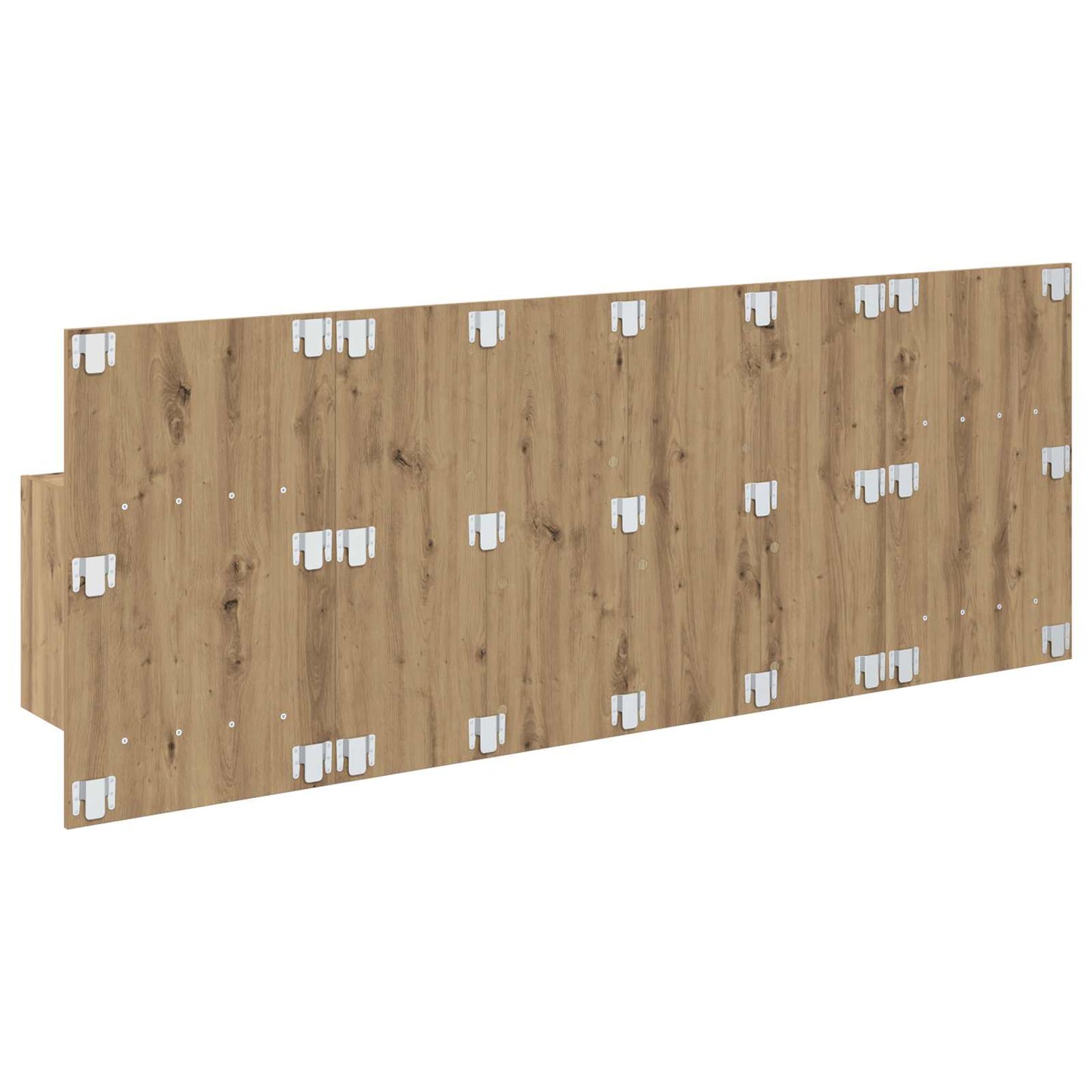 Testata con Comodino 3 pcs Rovere artigianale Legno multistrato