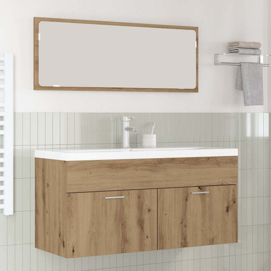 Mobile da Bagno con porta Rovere artigianale 100 x 38,5 x 46 cm