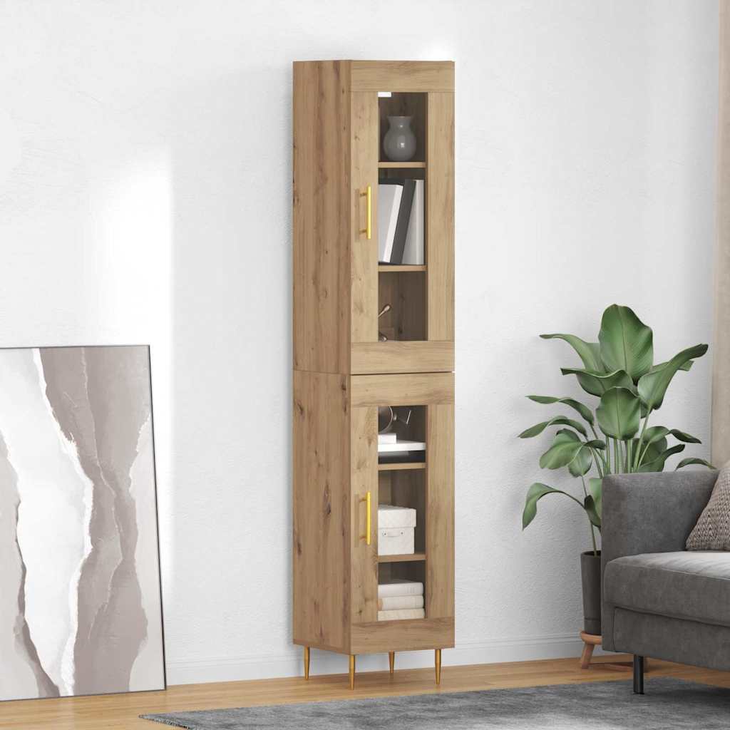 Credenza Rovere artigianale 34,5 x 34 x 180 cm