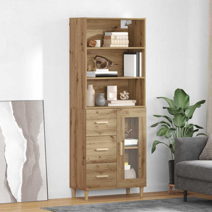 Credenza con cassetto Rovere artigianale 69,5 x 32,5 x 180 cm