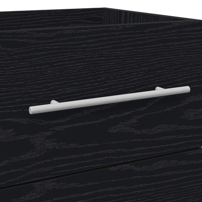 Armadio per Lavabo da Bagno Rovere Nero 41 x 38,5 x 48 cm | homemem39