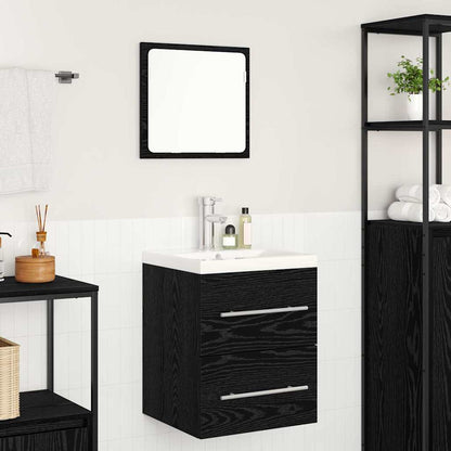 Armadio per Lavabo da Bagno Rovere Nero 41 x 38,5 x 48 cm | homemem39