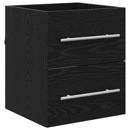 Armadio per Lavabo da Bagno Rovere Nero 41 x 38,5 x 48 cm | homemem39