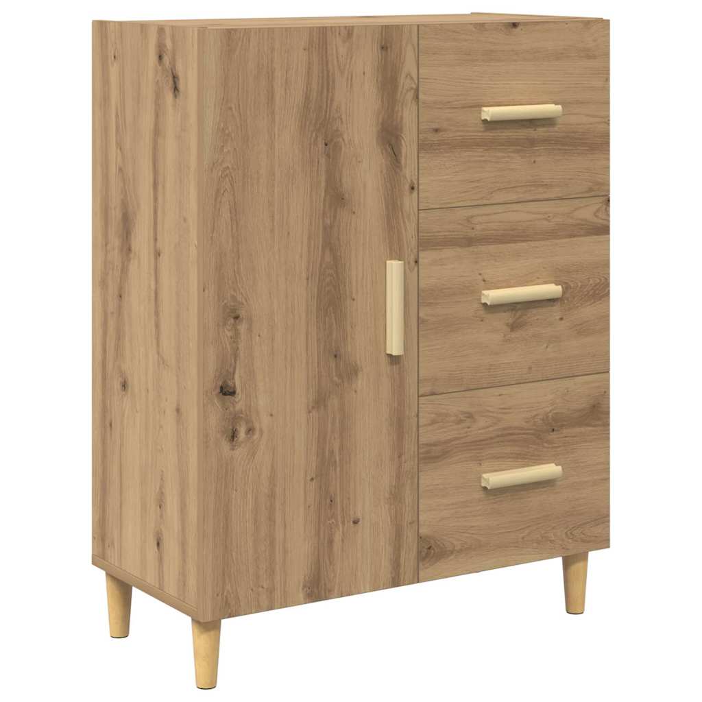Credenza con cassetto Rovere artigianale 69,5 x 34 x 180 cm