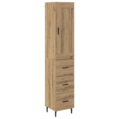 Credenza Rovere artigianale 34,5 x 34 x 180 cm