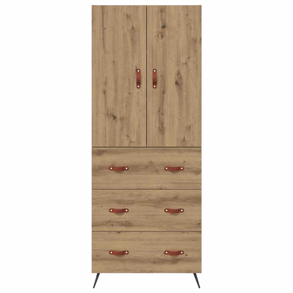 Credenza con cassetto Rovere artigianale 69,5 x 34 x 180 cm