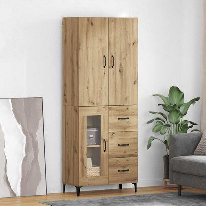 Credenza Rovere artigianale 69,5 x 34 x 180 cm Legno multistrato