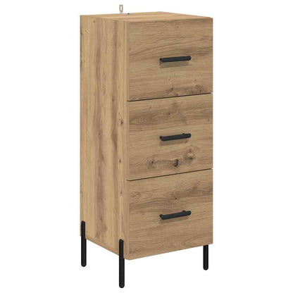 Credenza con cassetto Rovere artigianale 34,5 x 34 x 180 cm