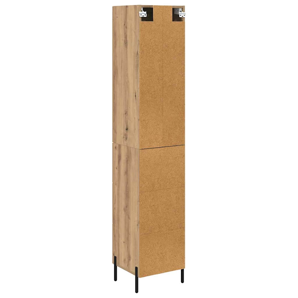 Credenza con cassetto Rovere artigianale 34,5 x 34 x 180 cm