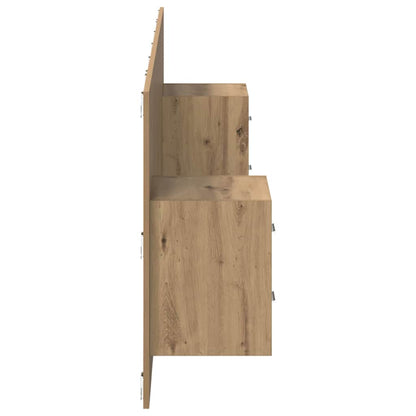 Testata con Comodino 3 pcs Rovere artigianale Legno multistrato