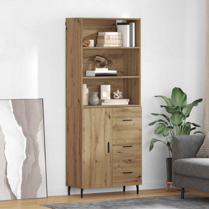 Credenza con cassetto Rovere artigianale 69,5 x 34 x 180 cm