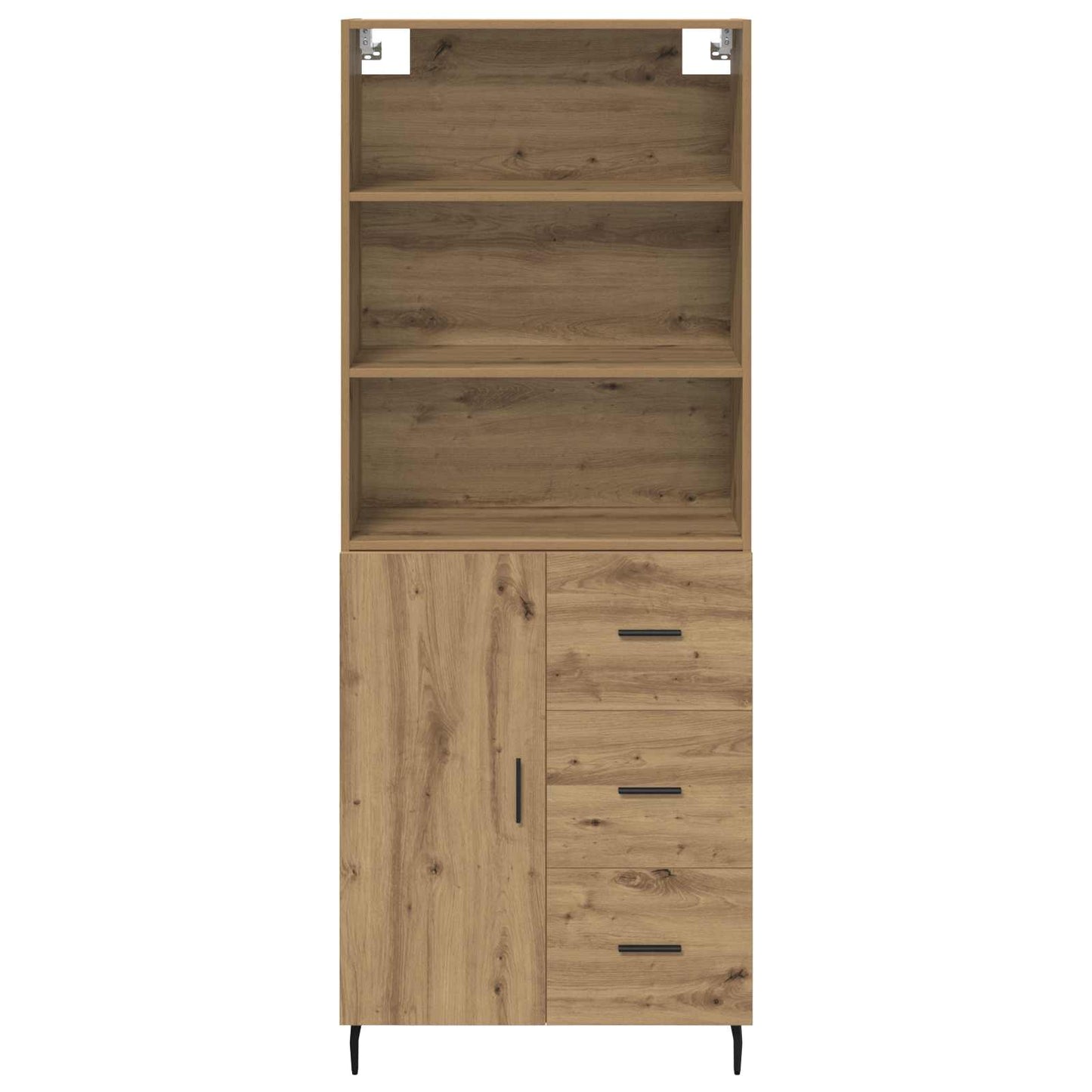 Credenza con cassetto Rovere artigianale 69,5 x 34 x 180 cm
