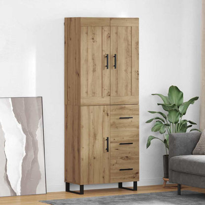 Credenza con cassetto Rovere artigianale 69,5 x 34 x 180 cm
