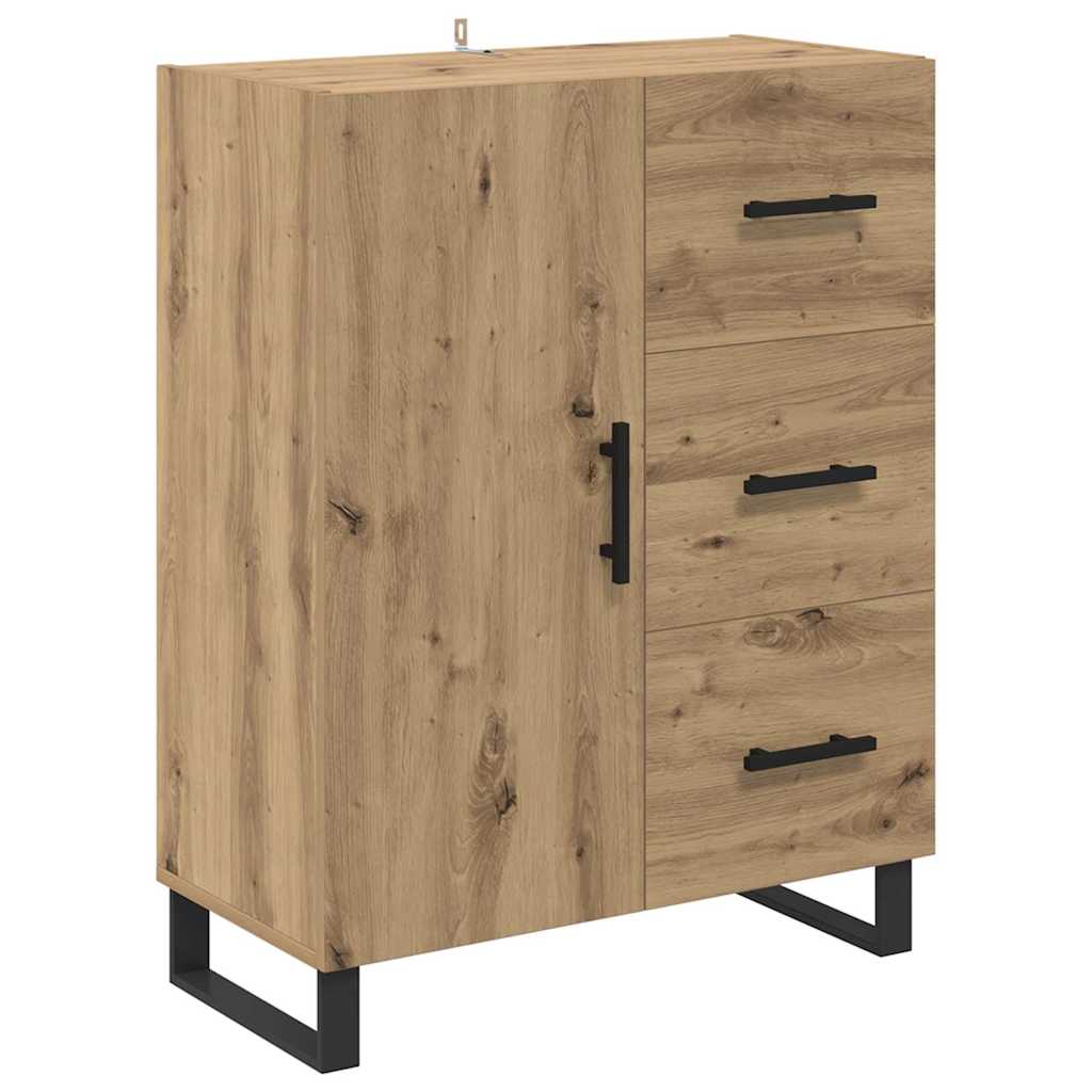 Credenza con cassetto Rovere artigianale 69,5 x 34 x 180 cm