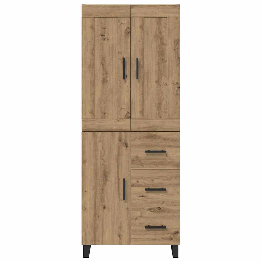 Credenza con cassetto Rovere artigianale 69,5 x 34 x 180 cm