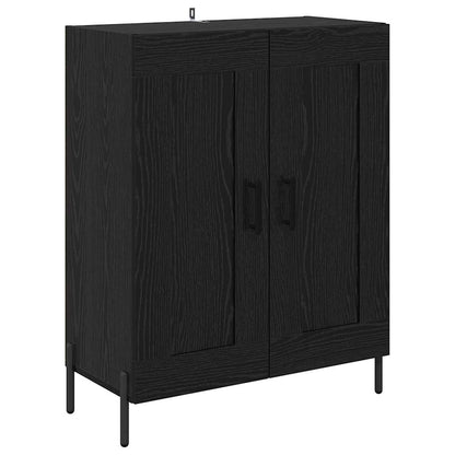 Credenza 2 pcs Rovere Nero 69,5 x 34 x 180 cm Legno multistrato