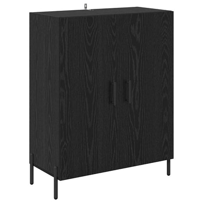 Credenza 2 pcs Rovere Nero 69,5 x 34 x 180 cm Legno multistrato
