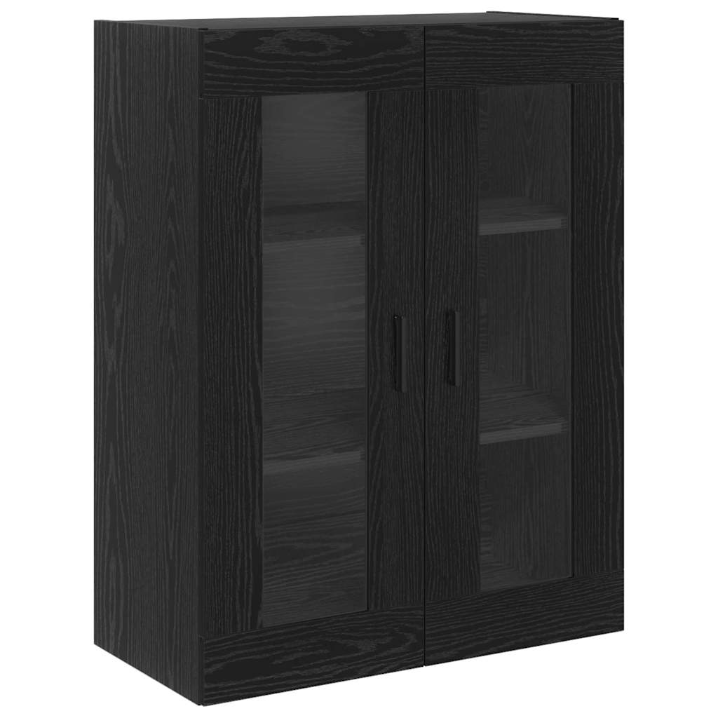 Credenza Rovere Nero 69,5 x 34 x 180 cm Legno multistrato