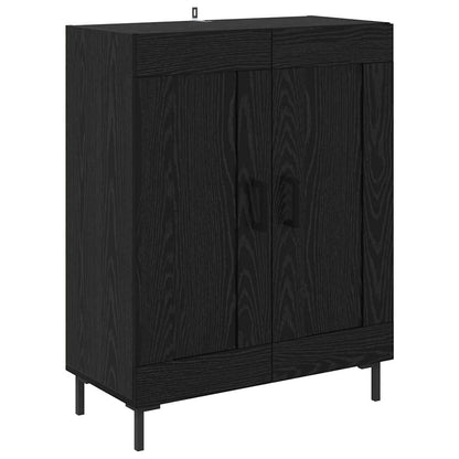 Credenza Rovere Nero 69,5 x 34 x 180 cm Legno multistrato