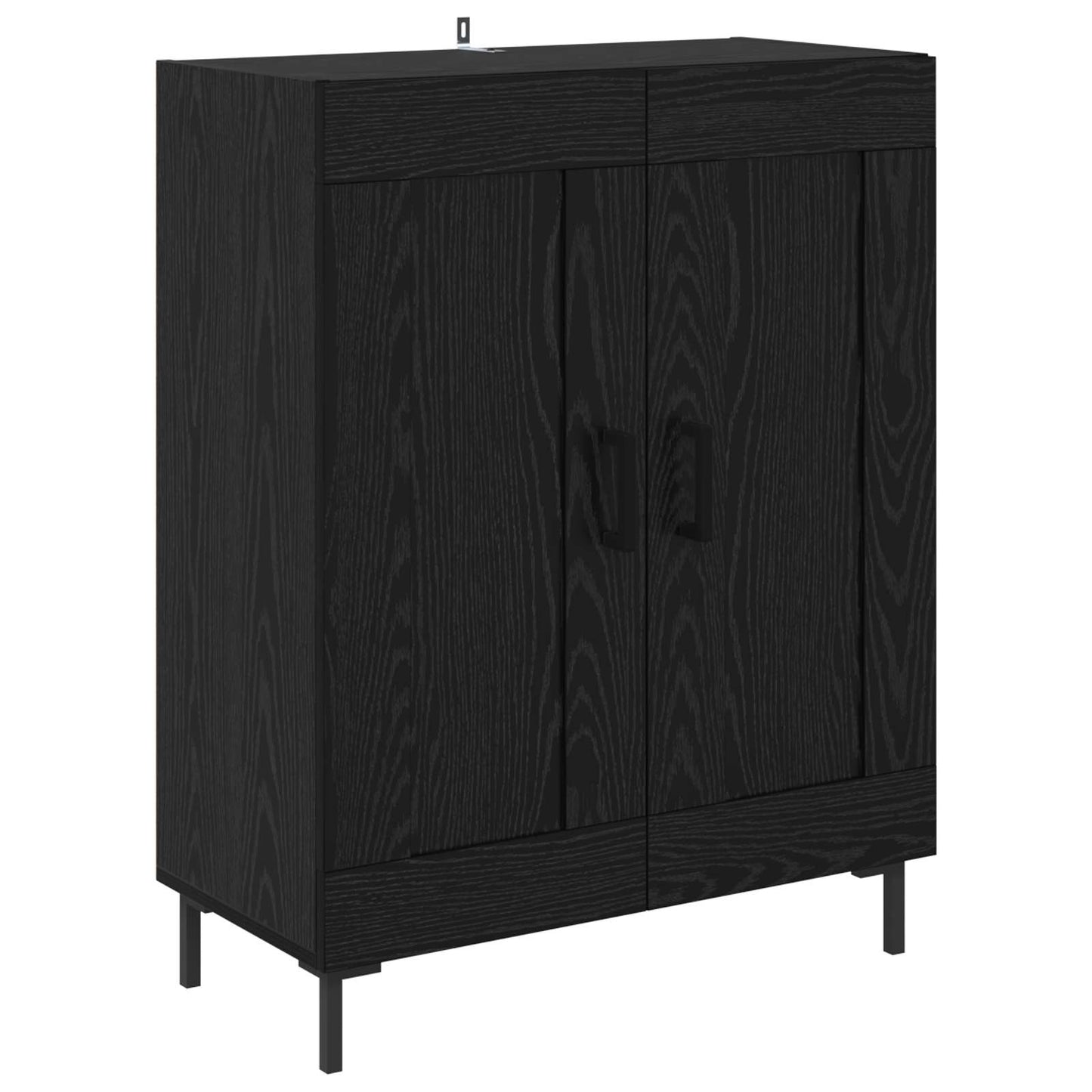 Credenza Rovere Nero 69,5 x 34 x 180 cm Legno multistrato