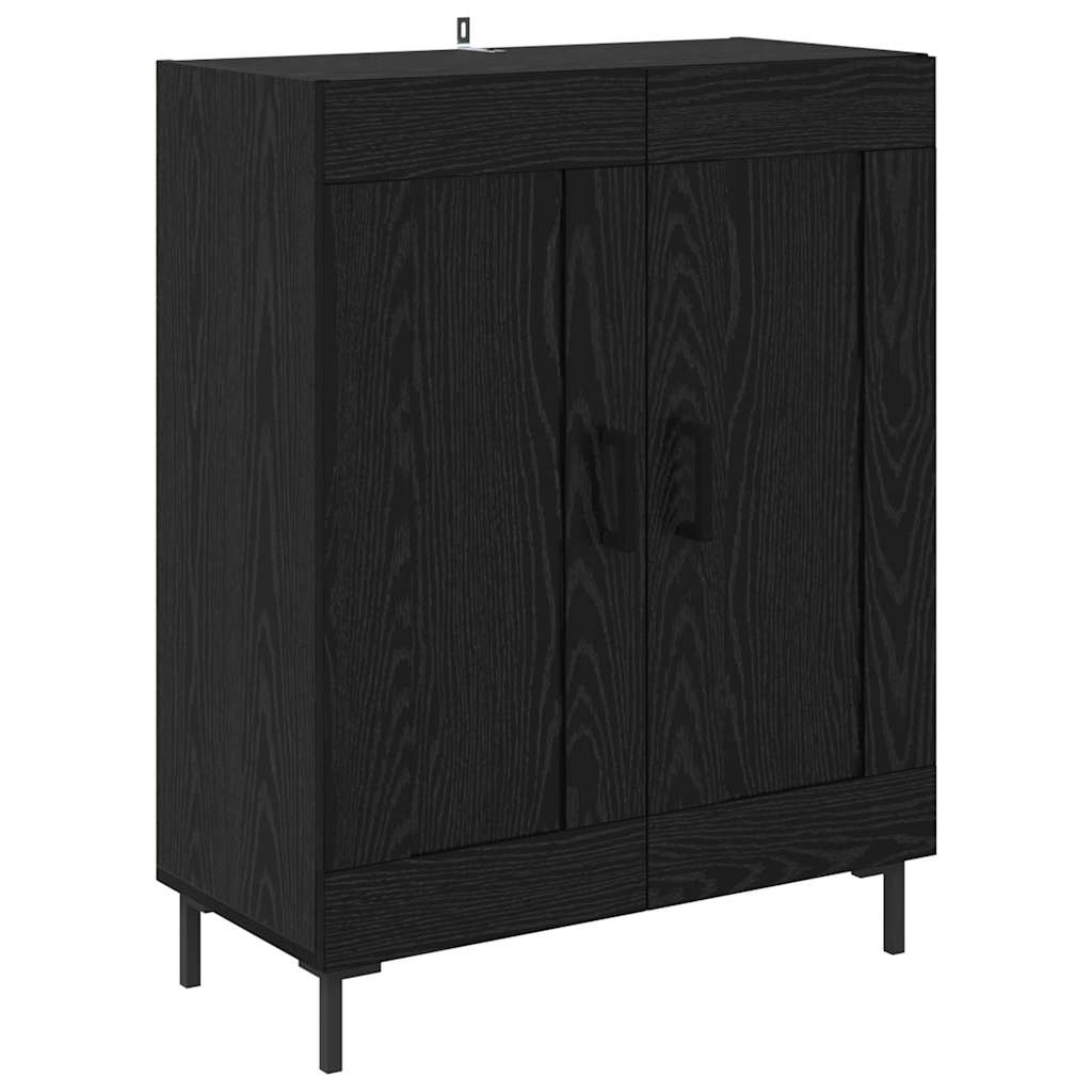 Credenza 2 pcs Rovere Nero 69,5 x 34 x 180 cm Legno multistrato