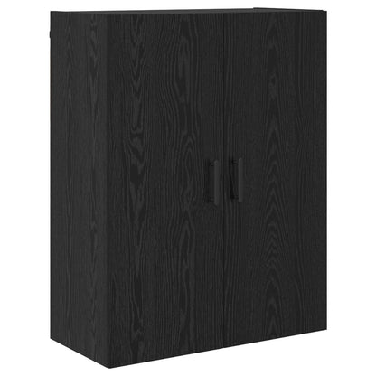 Credenza Rovere Nero 69,5 x 34 x 180 cm Legno multistrato
