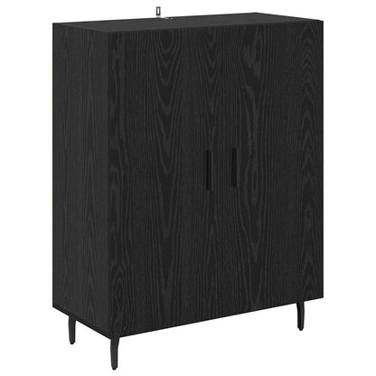 Credenza 2 pcs Rovere Nero 69,5 x 34 x 180 cm Legno multistrato
