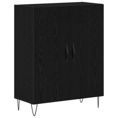 Credenza Rovere Nero 69,5 x 34 x 180 cm Legno multistrato