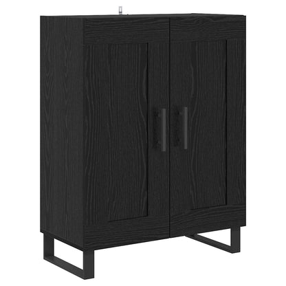 Credenza Rovere Nero 69,5 x 34 x 180 cm Legno multistrato