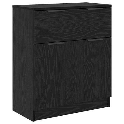 Sideboards 3 pcs Rovere nero 69,5 x 34 x 180 cm