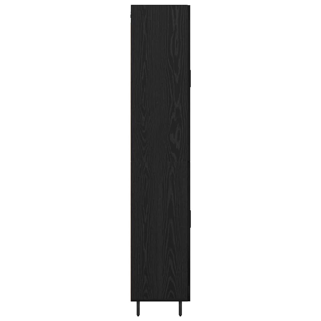 Credenza 2 pcs Rovere Nero 69,5 x 34 x 180 cm Legno multistrato