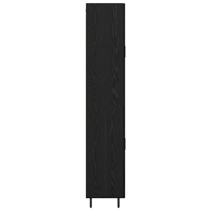 Credenza 2 pcs Rovere Nero 69,5 x 34 x 180 cm Legno multistrato