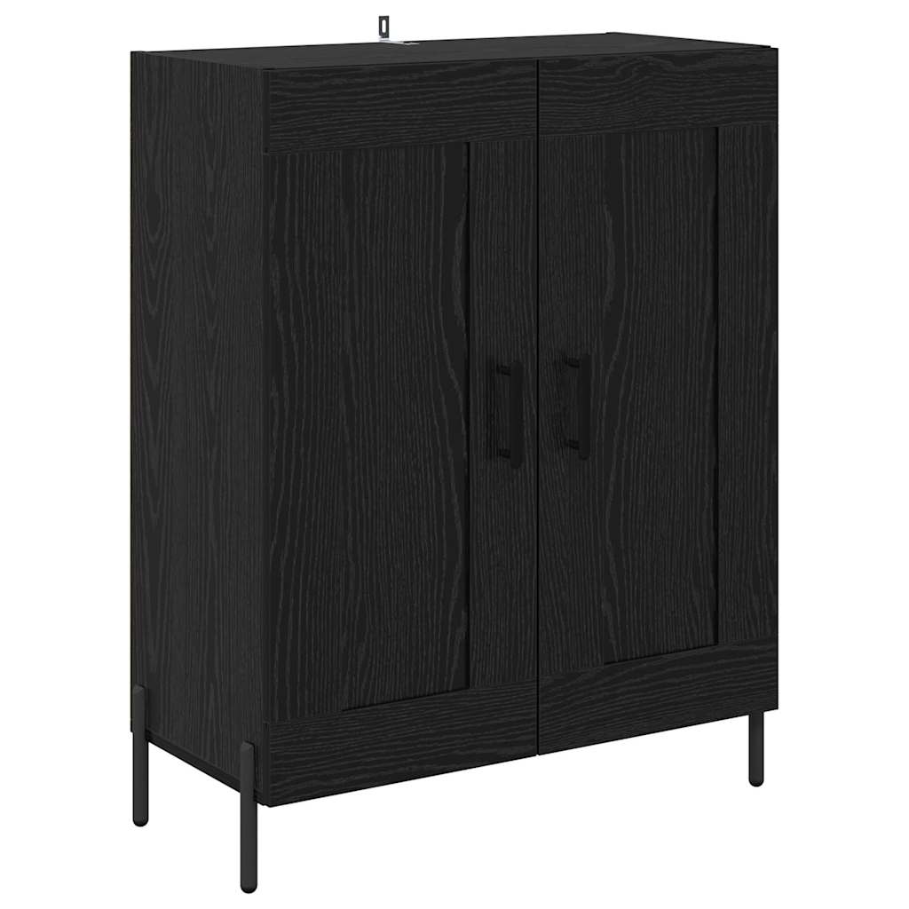 Credenza 2 pcs Rovere nero 69,5 x 34 x 180 cm Legno multistrato