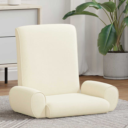Sedia a pavimento regolabile Crema Velluto grana | homemem39