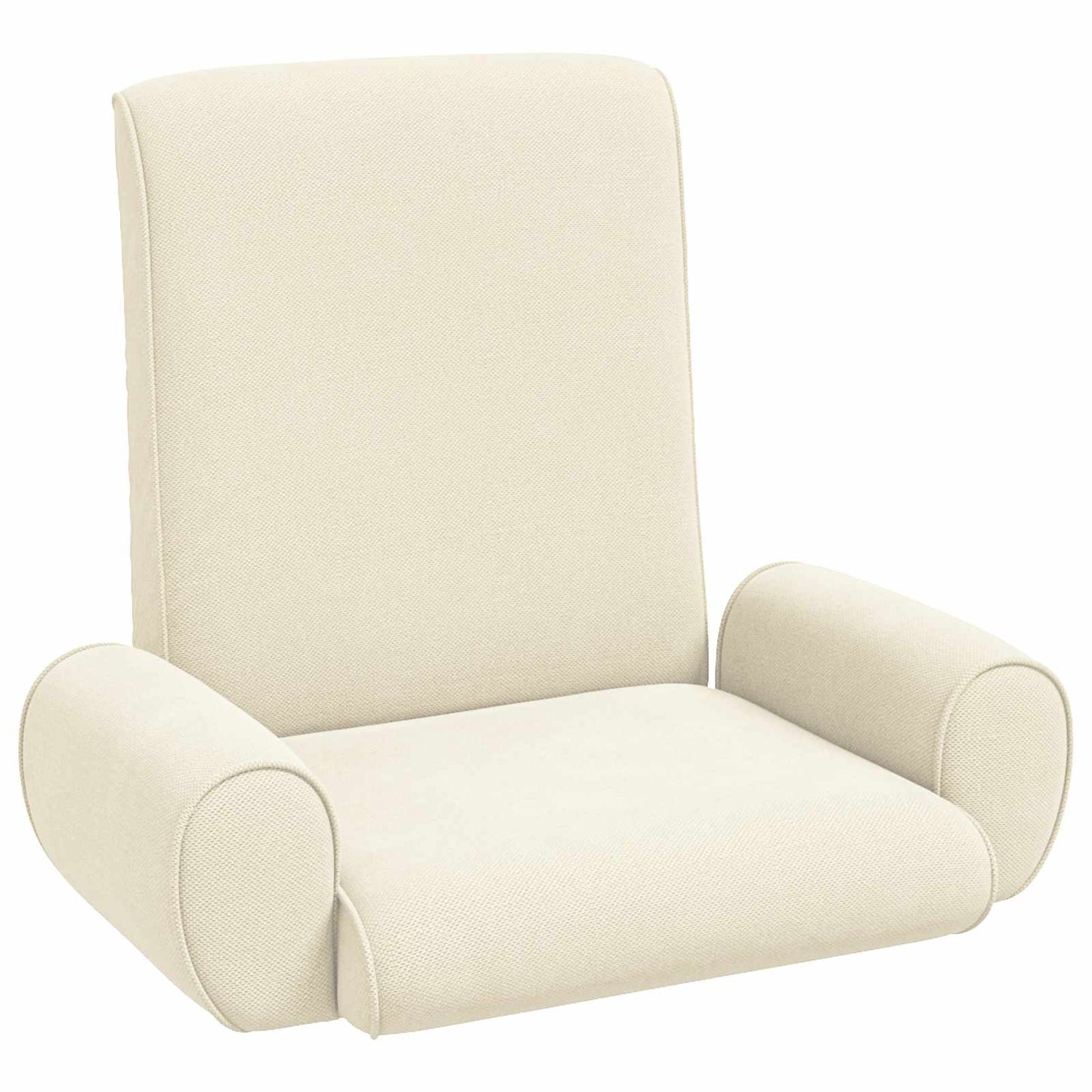 Sedia a pavimento regolabile Crema Velluto grana | homemem39